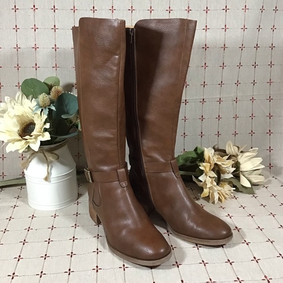 Kork-Ease Shoes - ⭐️HP⭐️ Korks Theresa Brown Knee High Stacked Heel Riding Boots Size 7.5